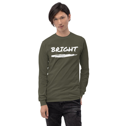 BRIGHT| Brush Logo Long Sleeve Tee