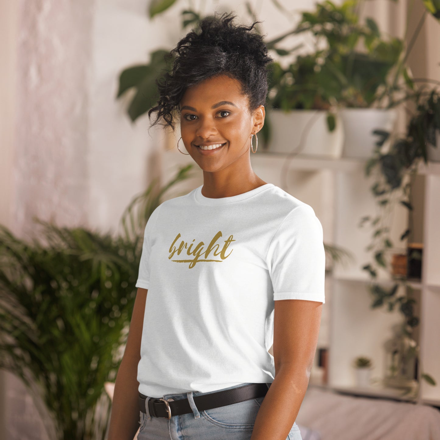 BRIGHT| Gold Logo Tee