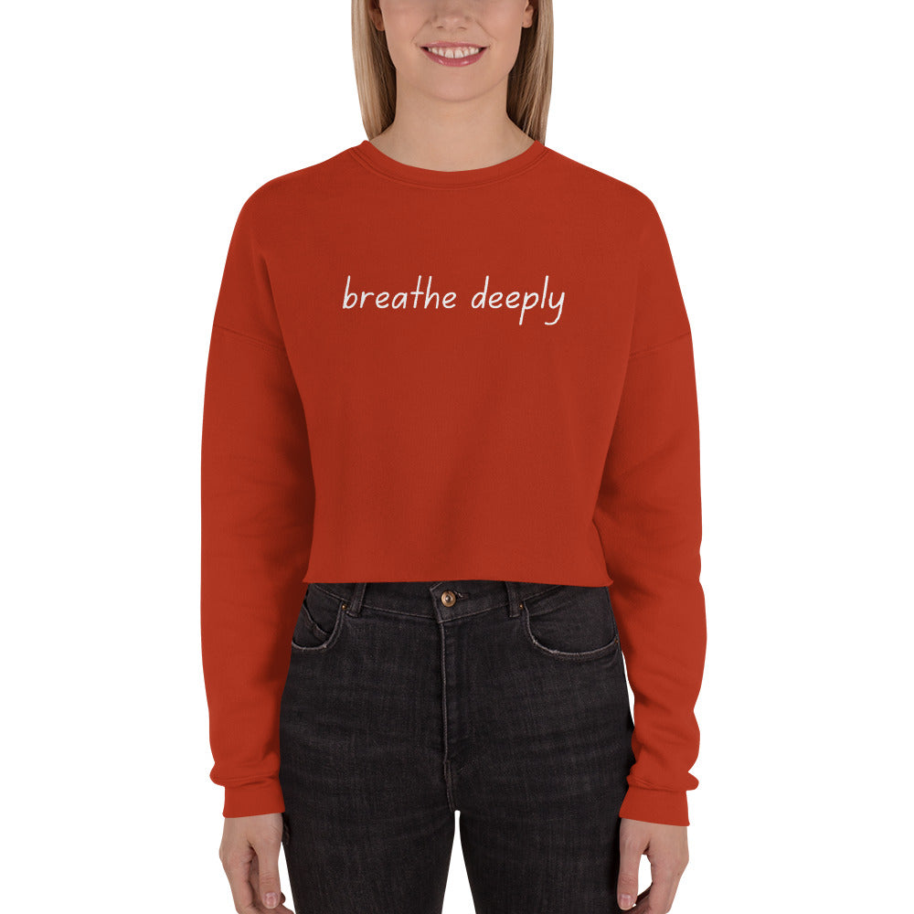 STORYTIME| Breathe Deeply Cropped Sweatshirt