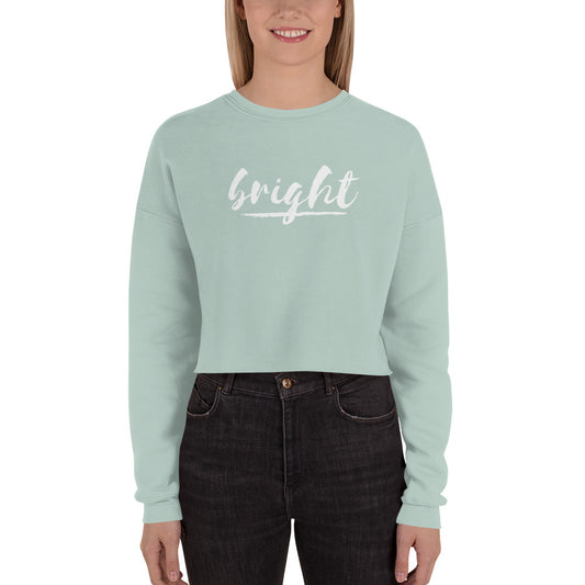 BRIGHT| Logo Cropped Sweatshirt
