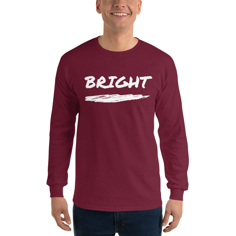 BRIGHT| Brush Logo Long Sleeve Tee