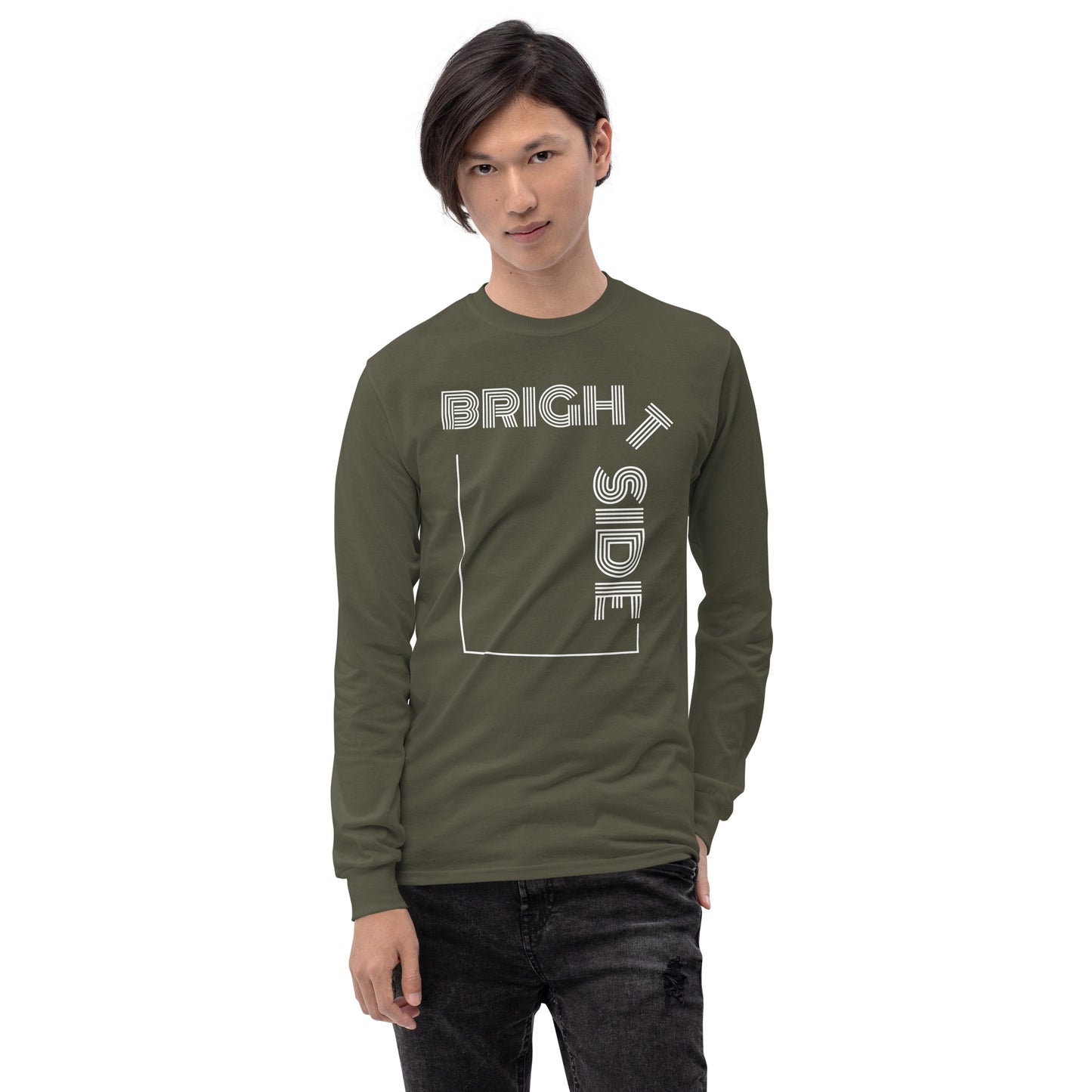 Lazy Bright Long Sleeve Tee in White