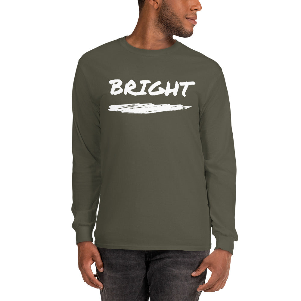 BRIGHT| Brush Logo Long Sleeve Tee