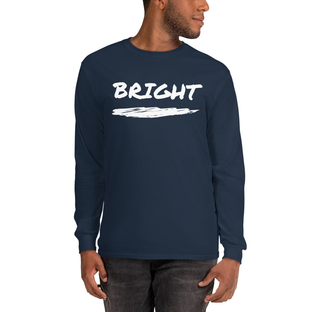 BRIGHT| Brush Logo Long Sleeve Tee