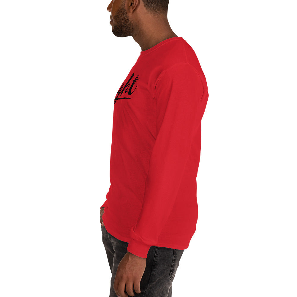 BRIGHT| Long Sleeve Black Logo Tee