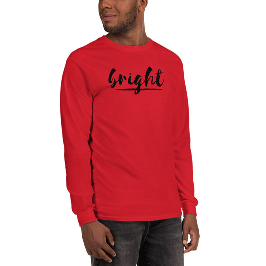 BRIGHT| Long Sleeve Black Logo Tee