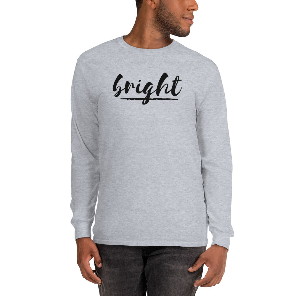 BRIGHT| Long Sleeve Black Logo Tee