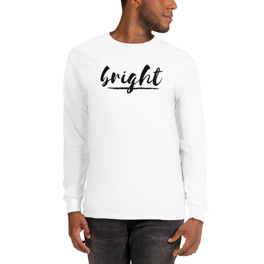 BRIGHT| Long Sleeve Black Logo Tee