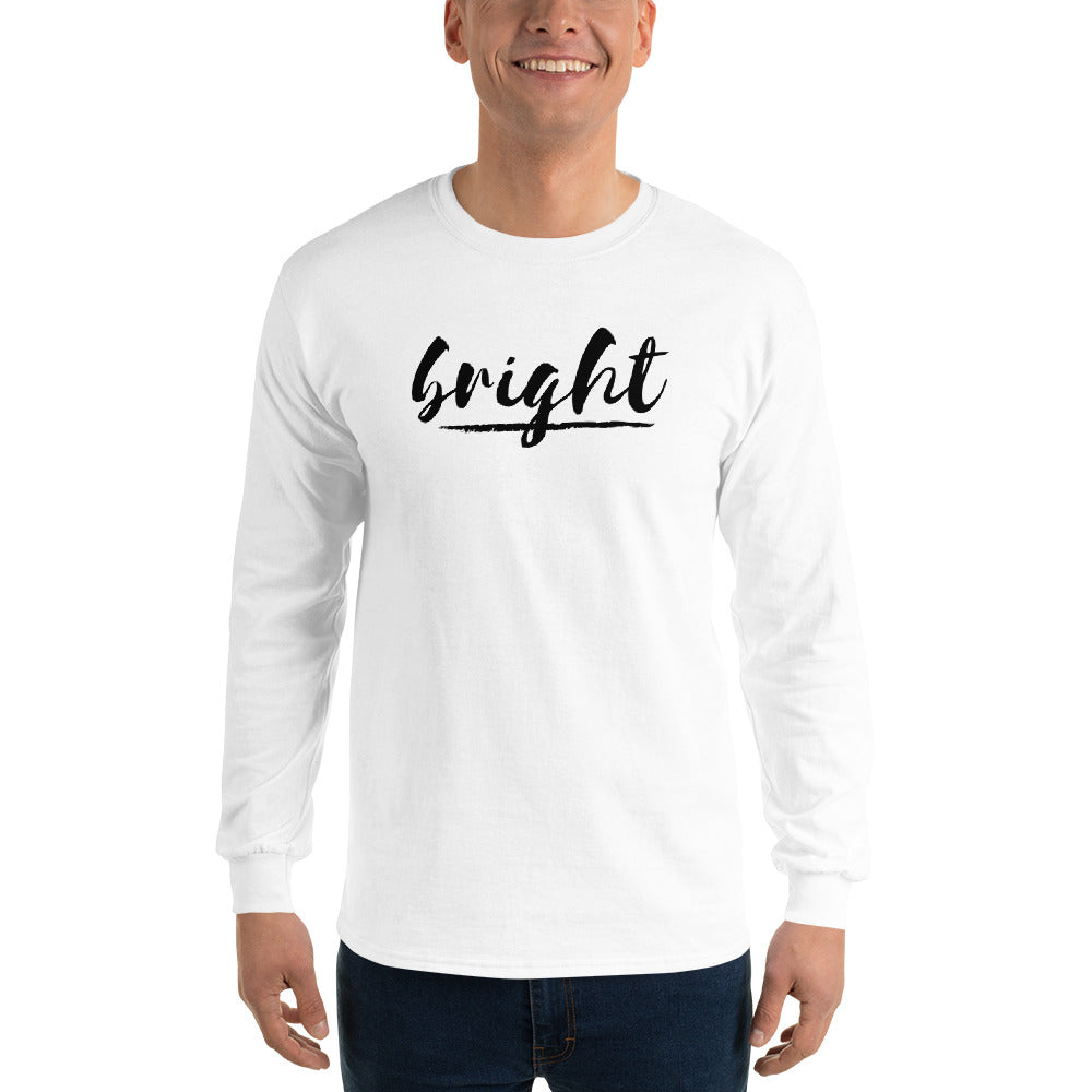 BRIGHT| Long Sleeve Black Logo Tee