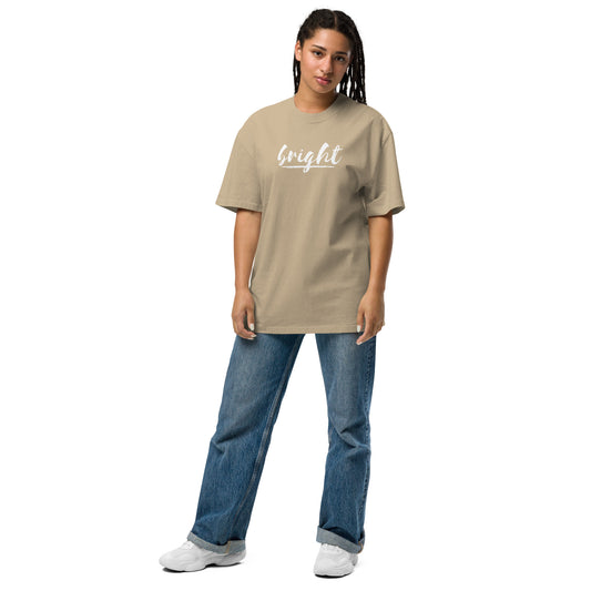 Bright Lower Logo Oversized faded t-shirt