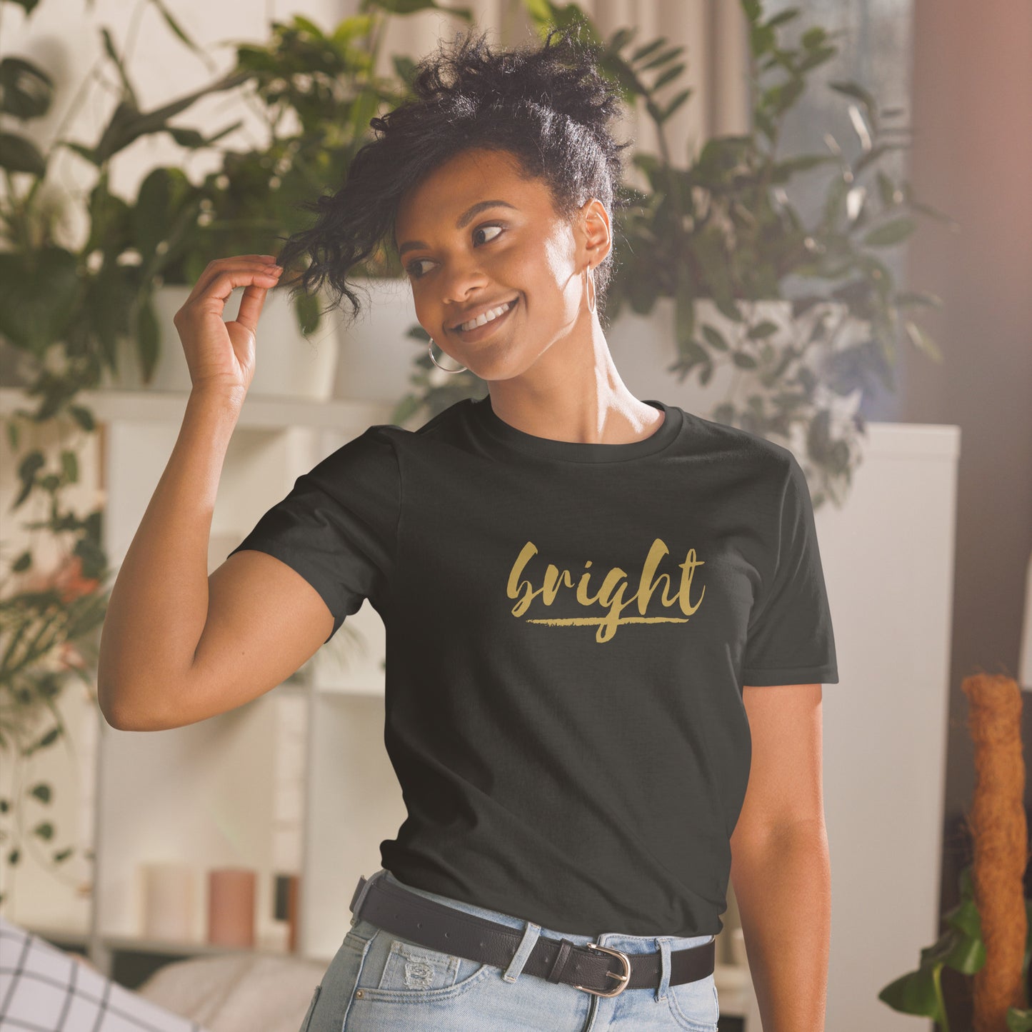 BRIGHT| Gold Logo Tee