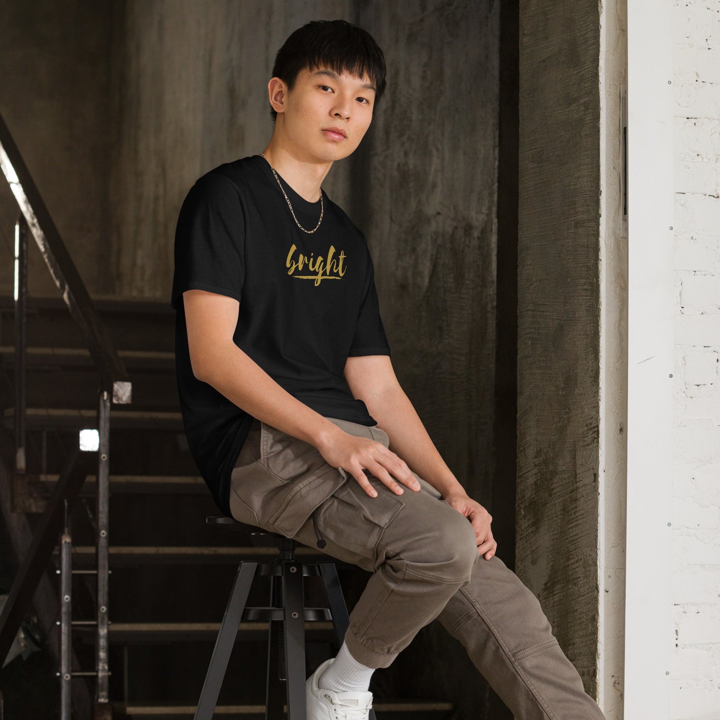 BRIGHT| Gold Logo Tee