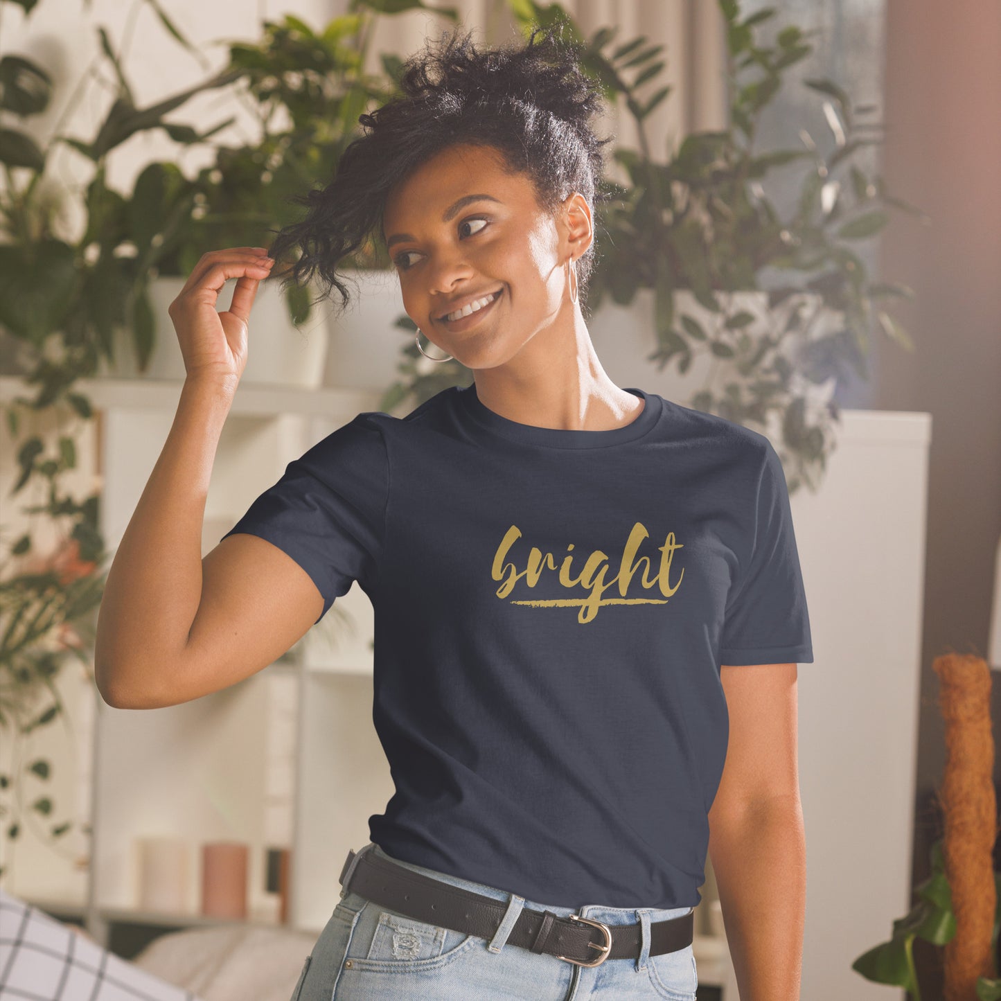 BRIGHT| Gold Logo Tee