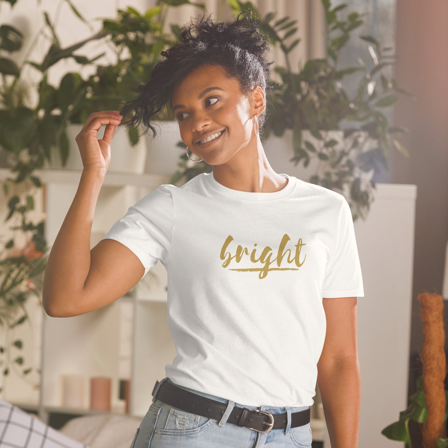 BRIGHT| Gold Logo Tee