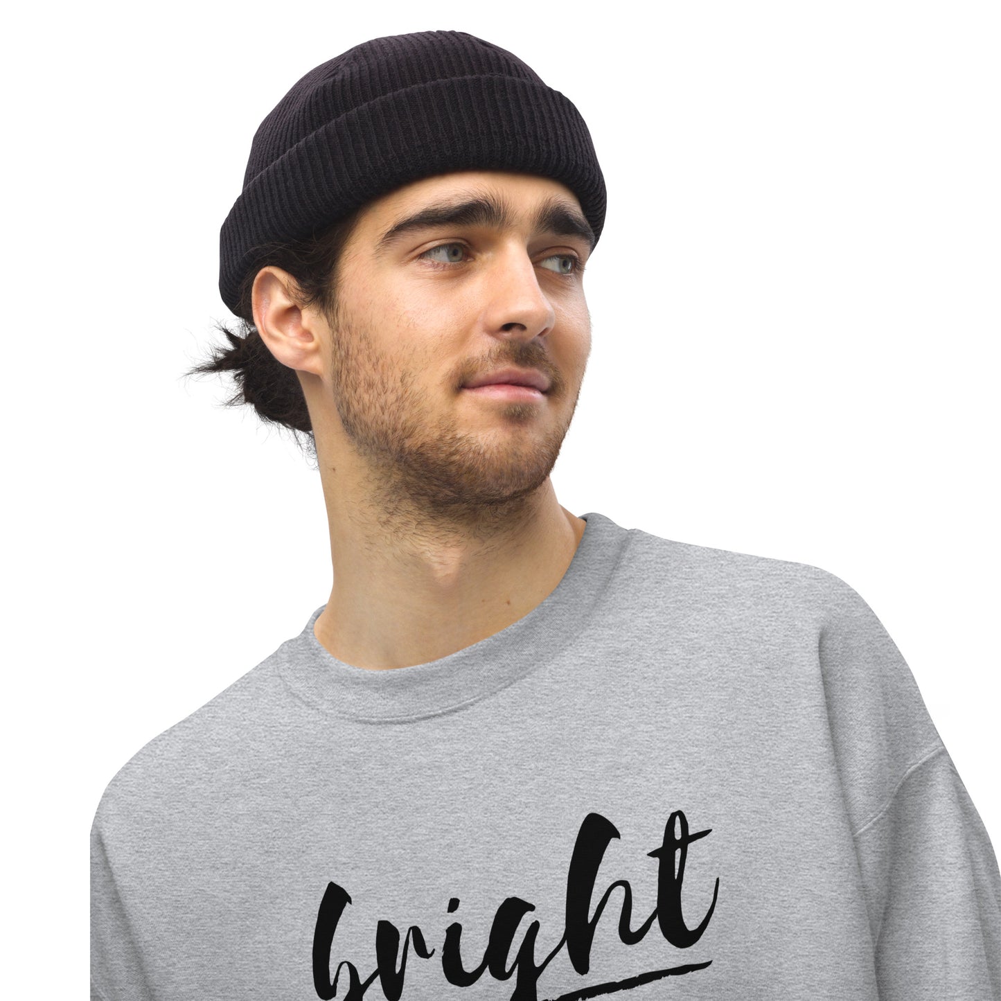 BRIGHT| Black Logo Sweatshirt