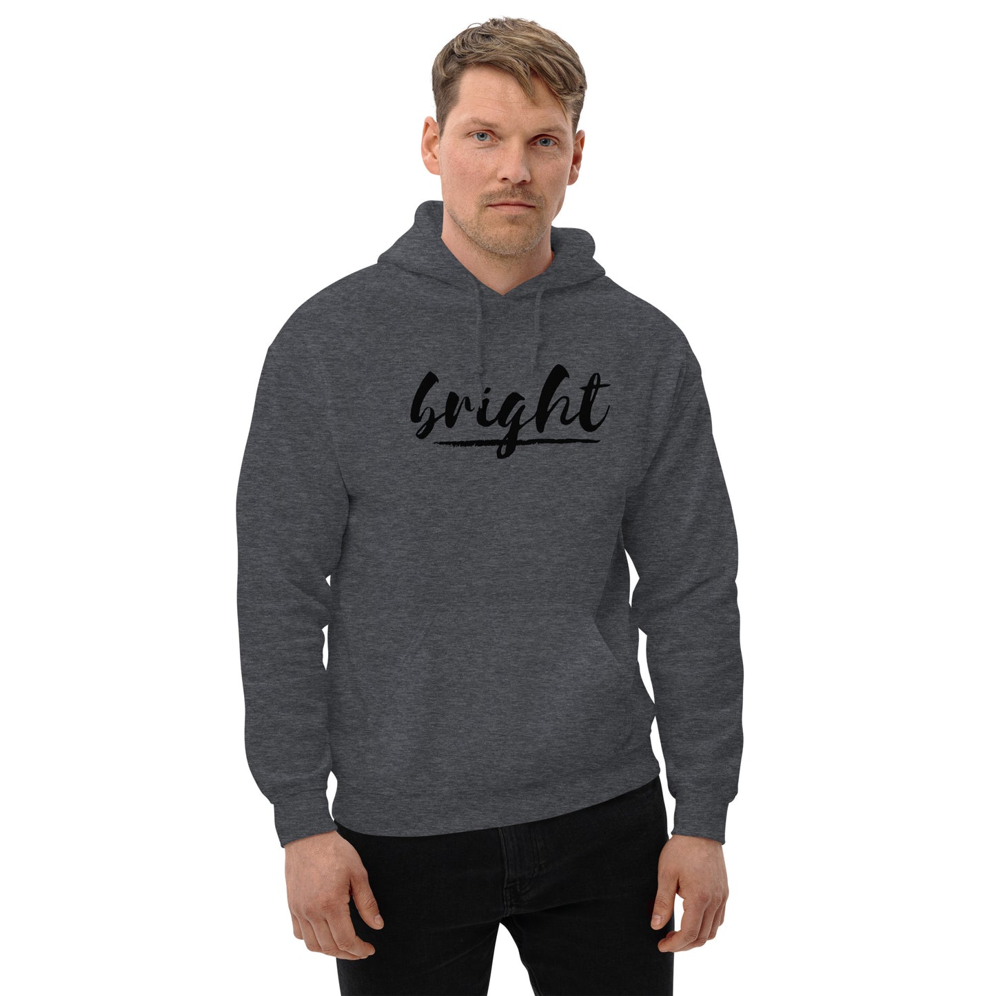 BRIGHT| BLACK LOGO HOODIE