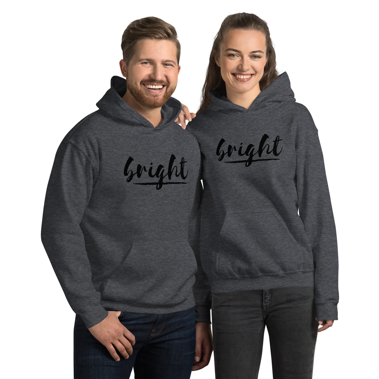 BRIGHT| BLACK LOGO HOODIE