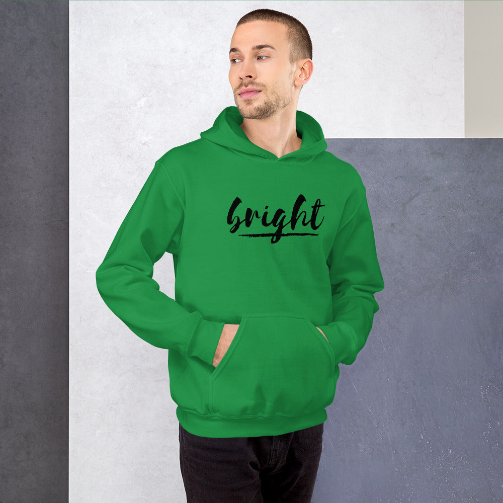 BRIGHT| BLACK LOGO HOODIE