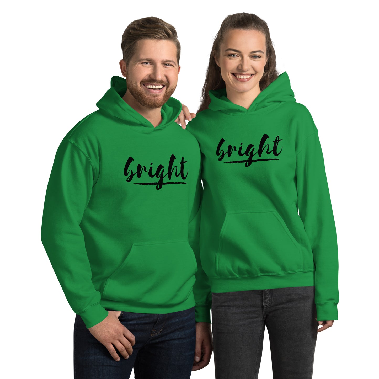 BRIGHT| BLACK LOGO HOODIE