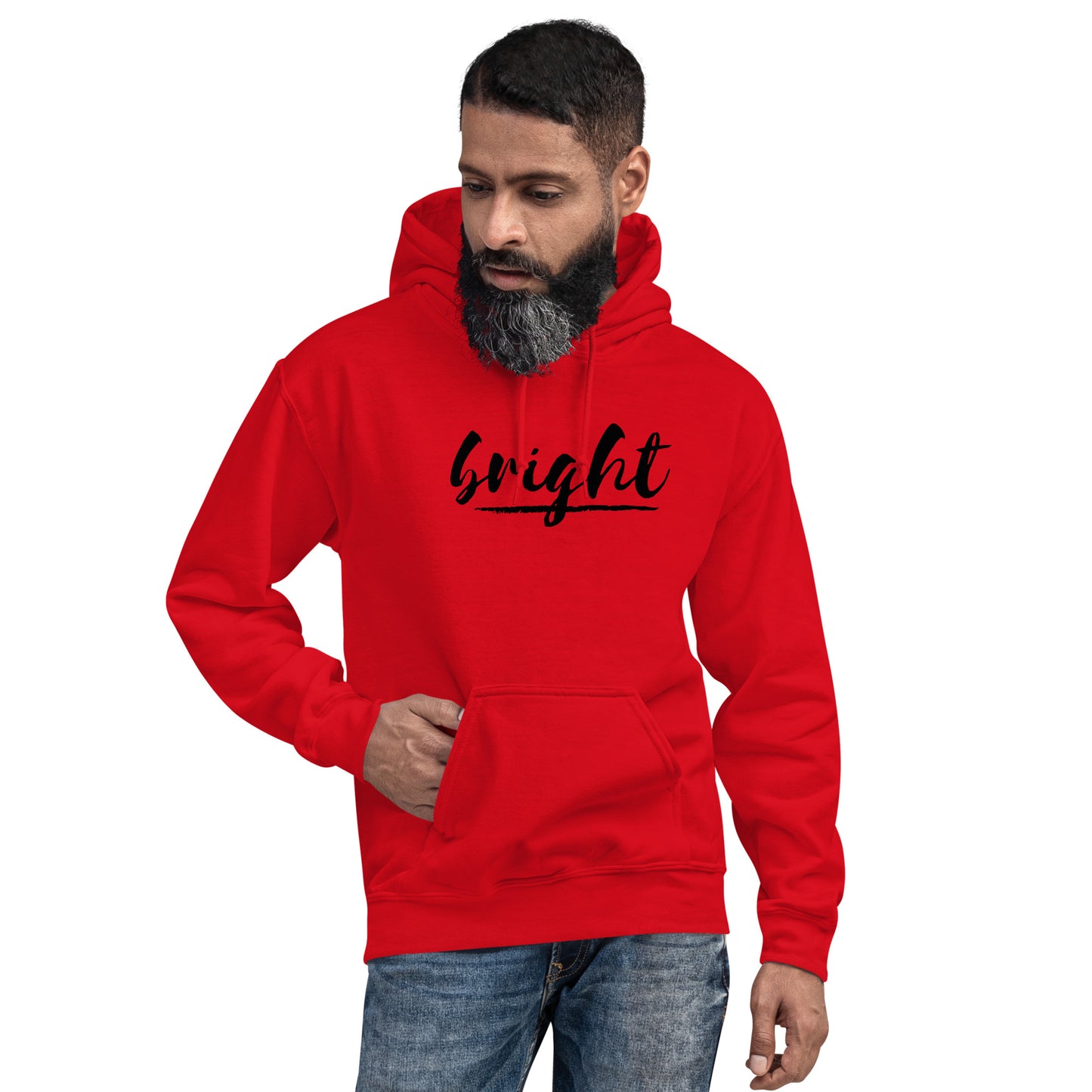 BRIGHT| BLACK LOGO HOODIE