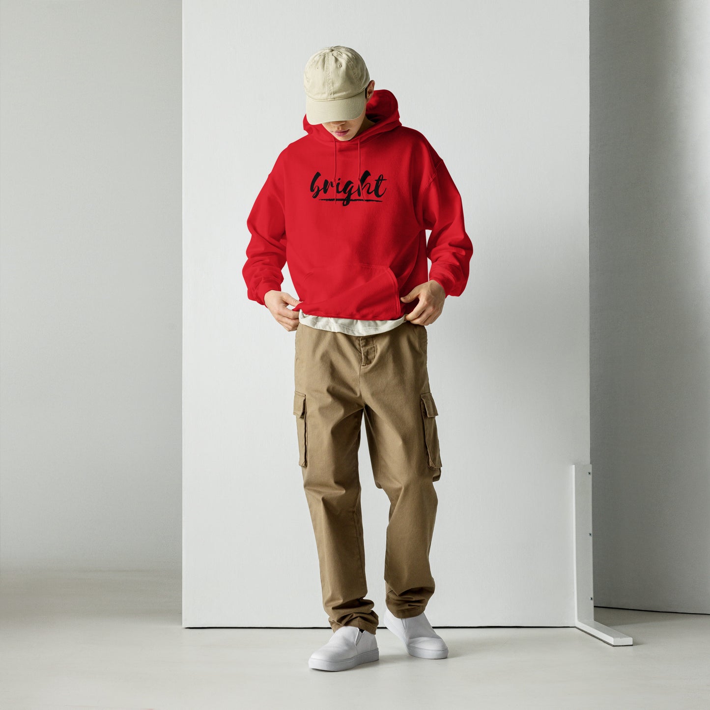 BRIGHT| BLACK LOGO HOODIE