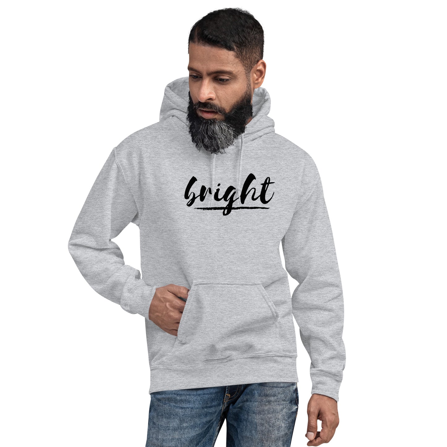 BRIGHT| BLACK LOGO HOODIE