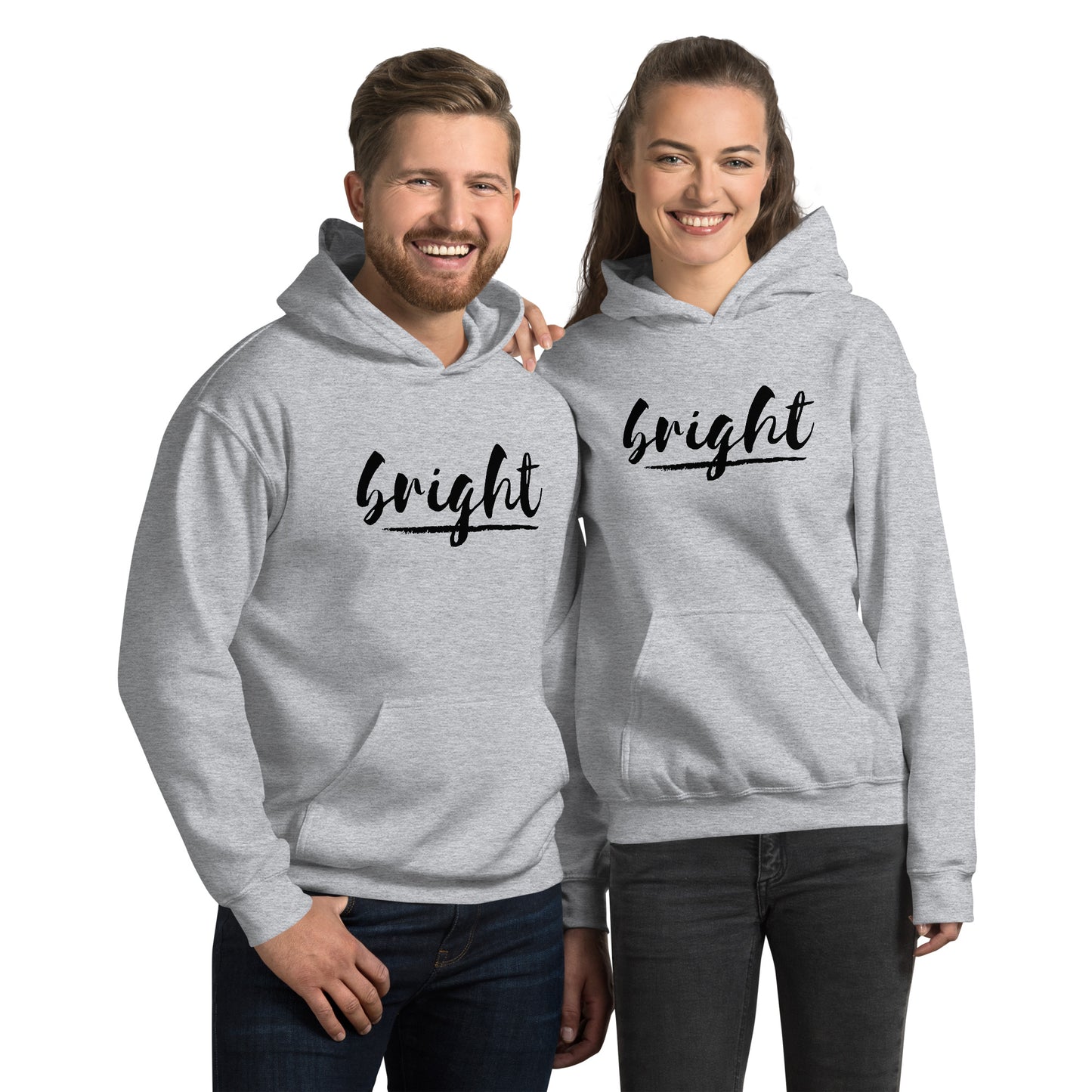 BRIGHT| BLACK LOGO HOODIE