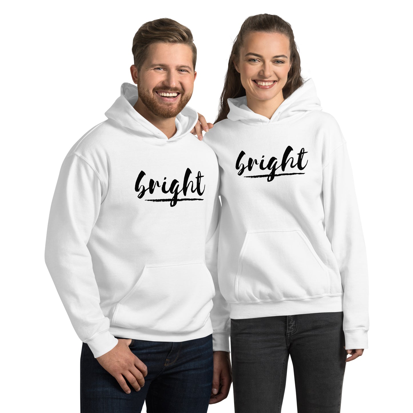 BRIGHT| BLACK LOGO HOODIE