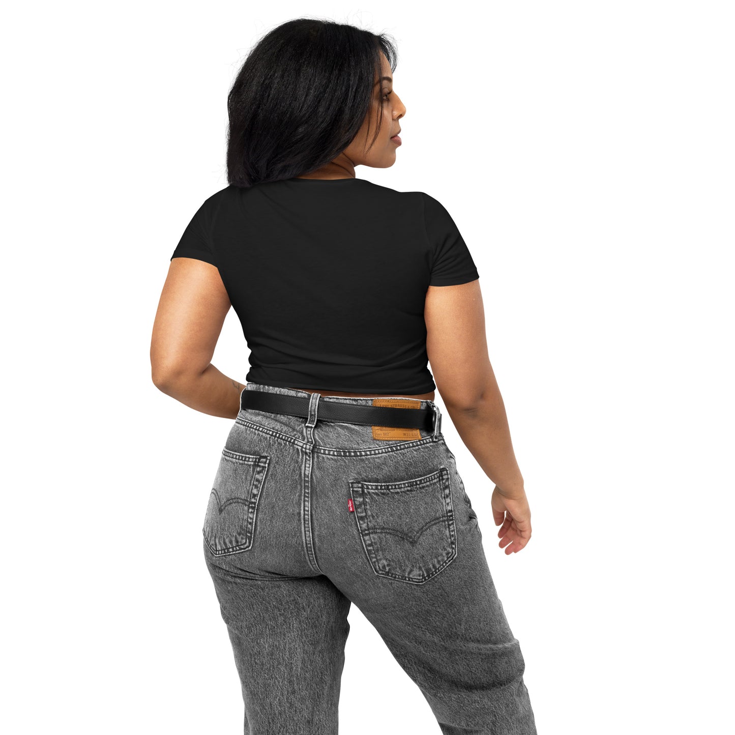 BRIGHT| Slim Fit Cropped Tee