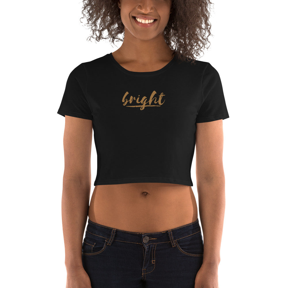 BRIGHT| Slim Fit Cropped Tee