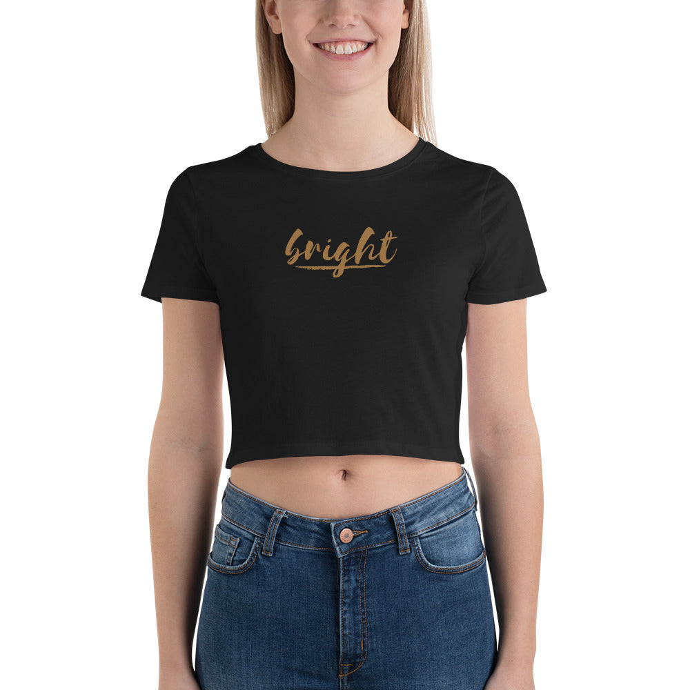 BRIGHT| Slim Fit Cropped Tee