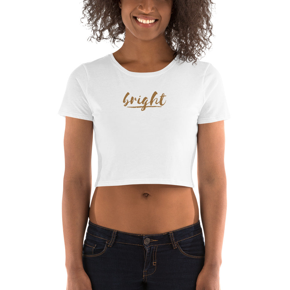 BRIGHT| Slim Fit Cropped Tee