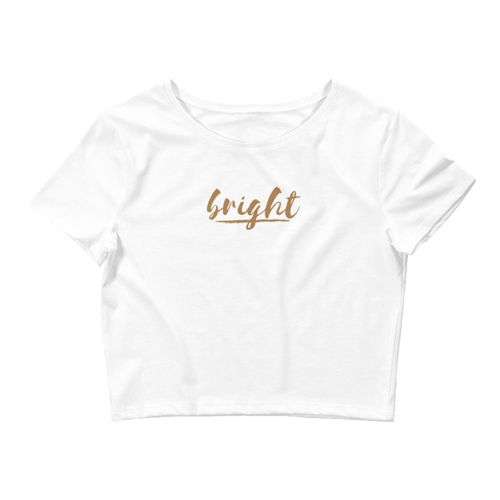BRIGHT| Slim Fit Cropped Tee