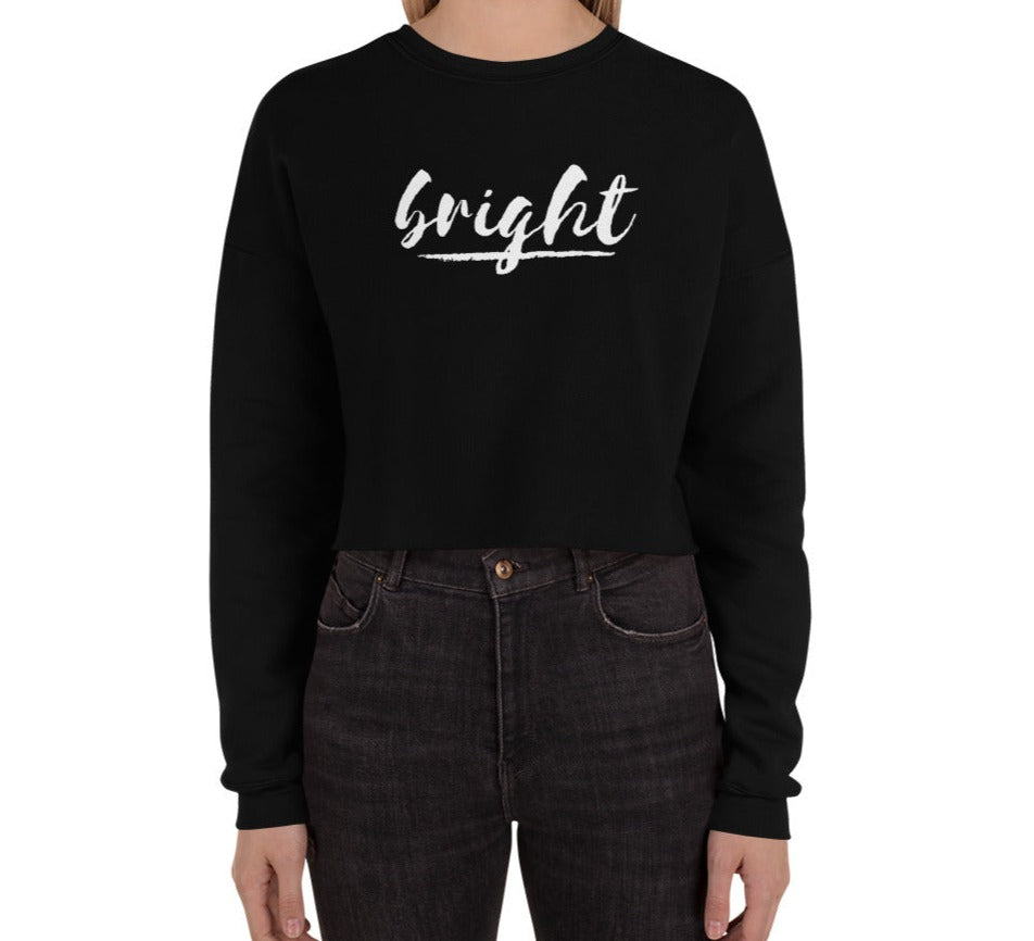BRIGHT| Logo Cropped Sweatshirt