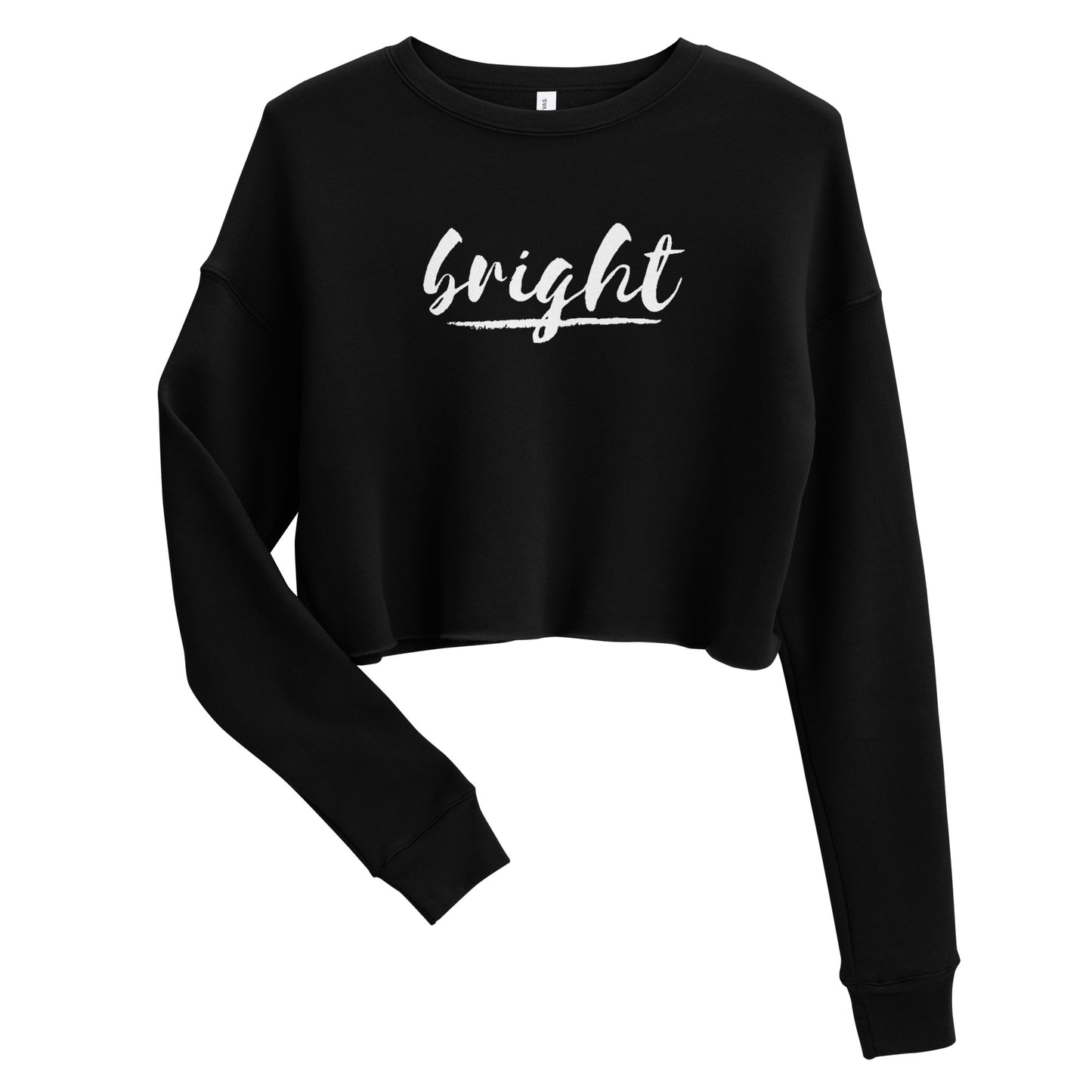 BRIGHT| Logo Cropped Sweatshirt