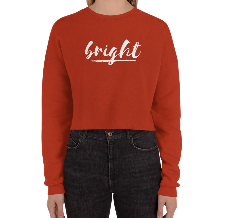 BRIGHT| Logo Cropped Sweatshirt