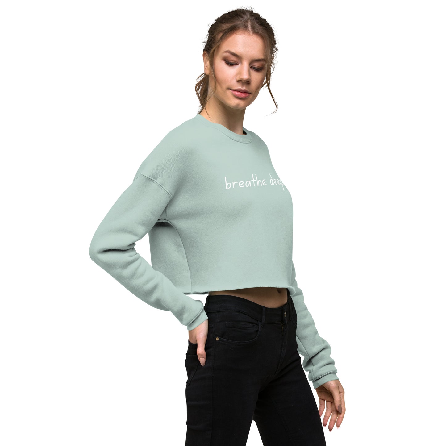 STORYTIME| Breathe Deeply Cropped Sweatshirt