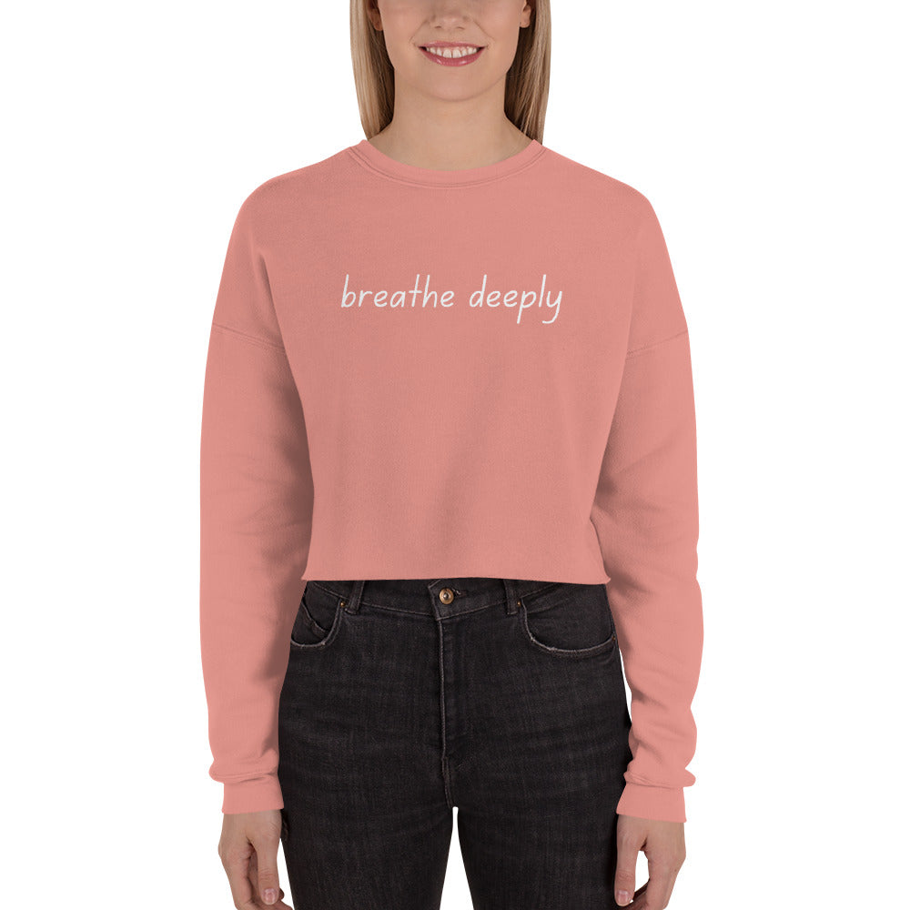 STORYTIME| Breathe Deeply Cropped Sweatshirt