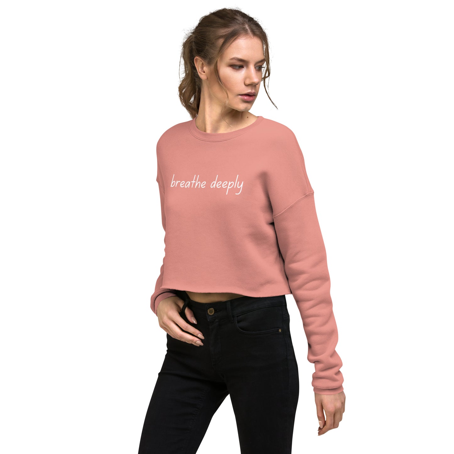STORYTIME| Breathe Deeply Cropped Sweatshirt