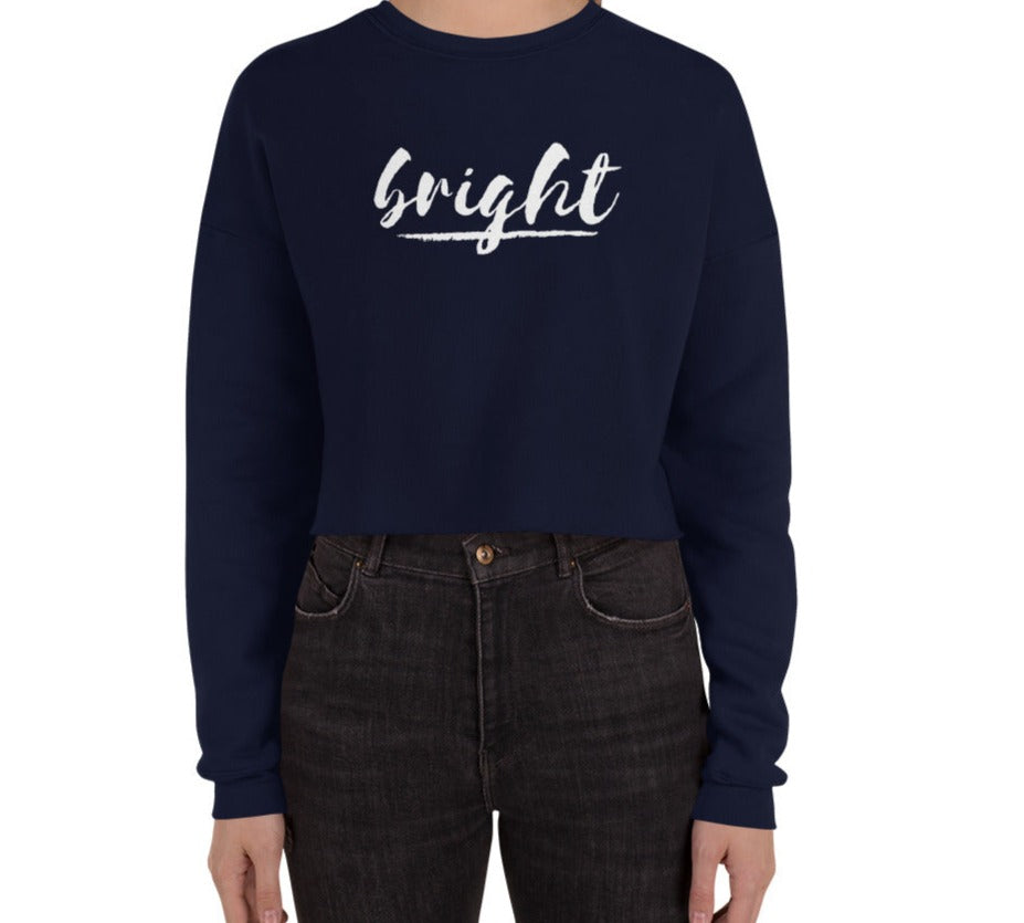 BRIGHT| Logo Cropped Sweatshirt