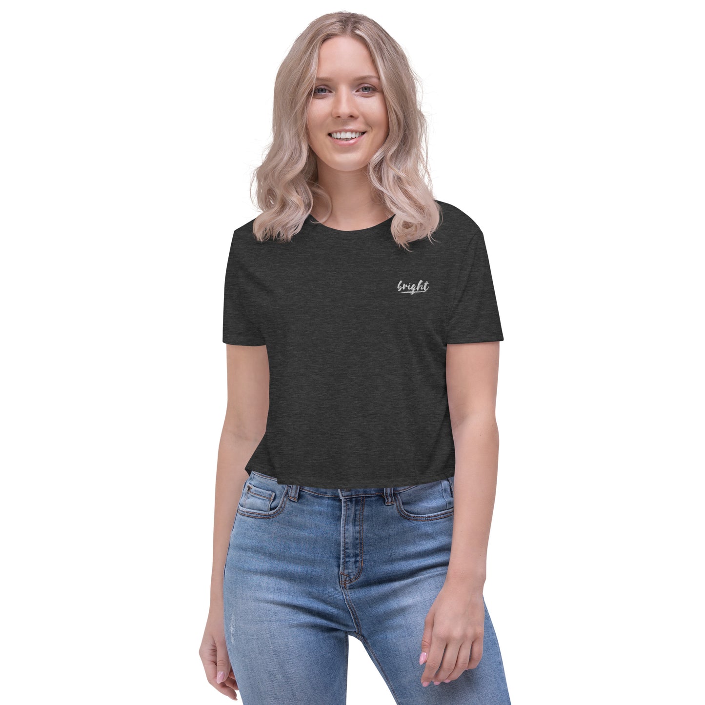 Bright Logo Flowy Cropped Tee